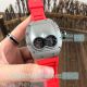 New Upgraded Copy Richard Mille RM 053 Men's Watch 48mm - Silver Bezel Red Rubber Strap (10)_th.jpg